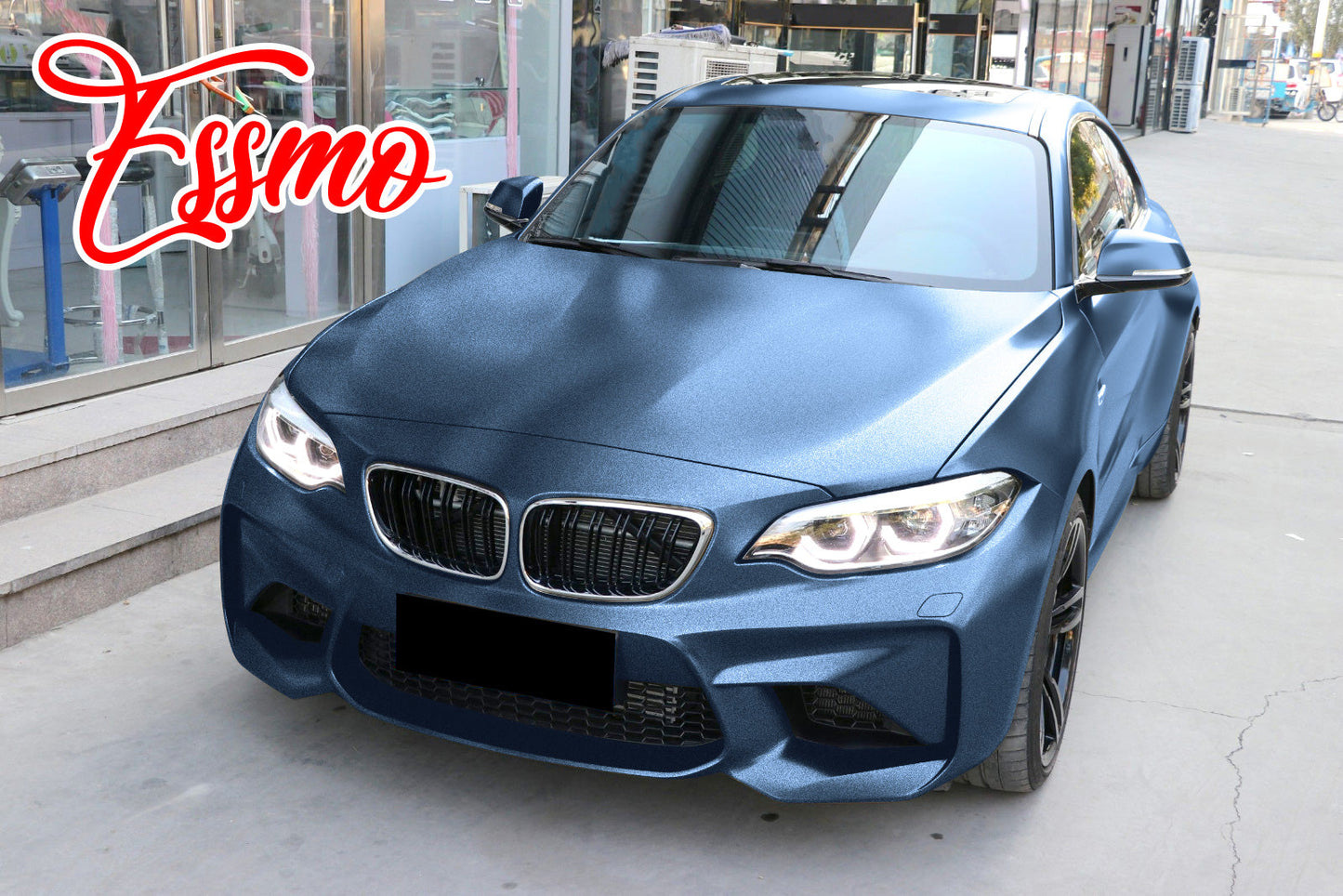 Heavy Metal Diamond Satin Storm Blue Vinyl Wrap