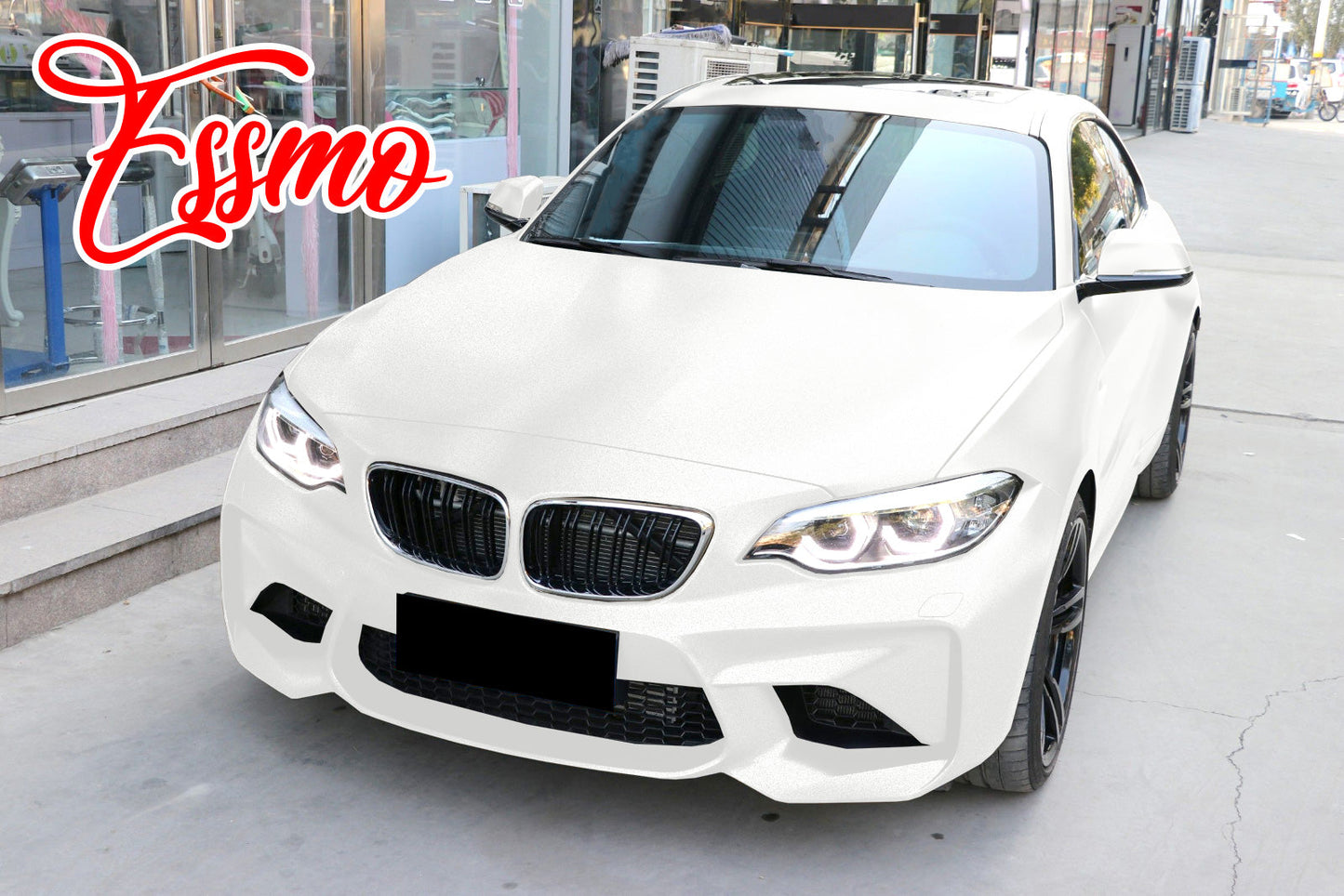 Heavy Metal Diamond Satin Ceramic White Vinyl Wrap