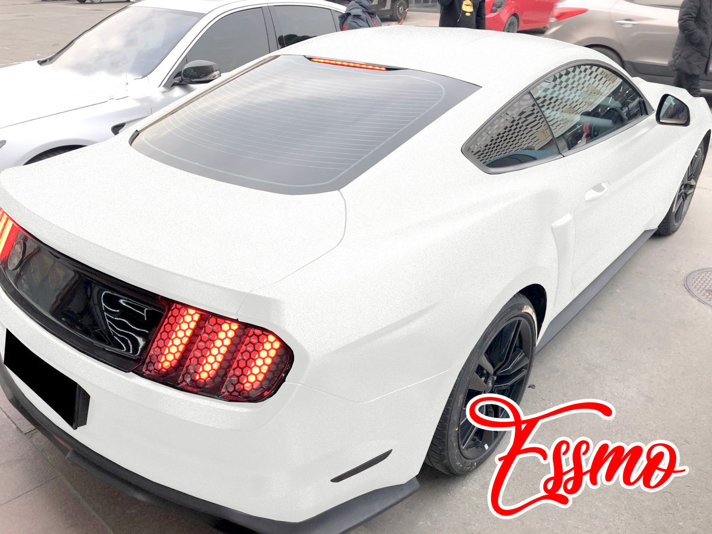 Heavy Metal Diamond Satin Ceramic White Vinyl Wrap