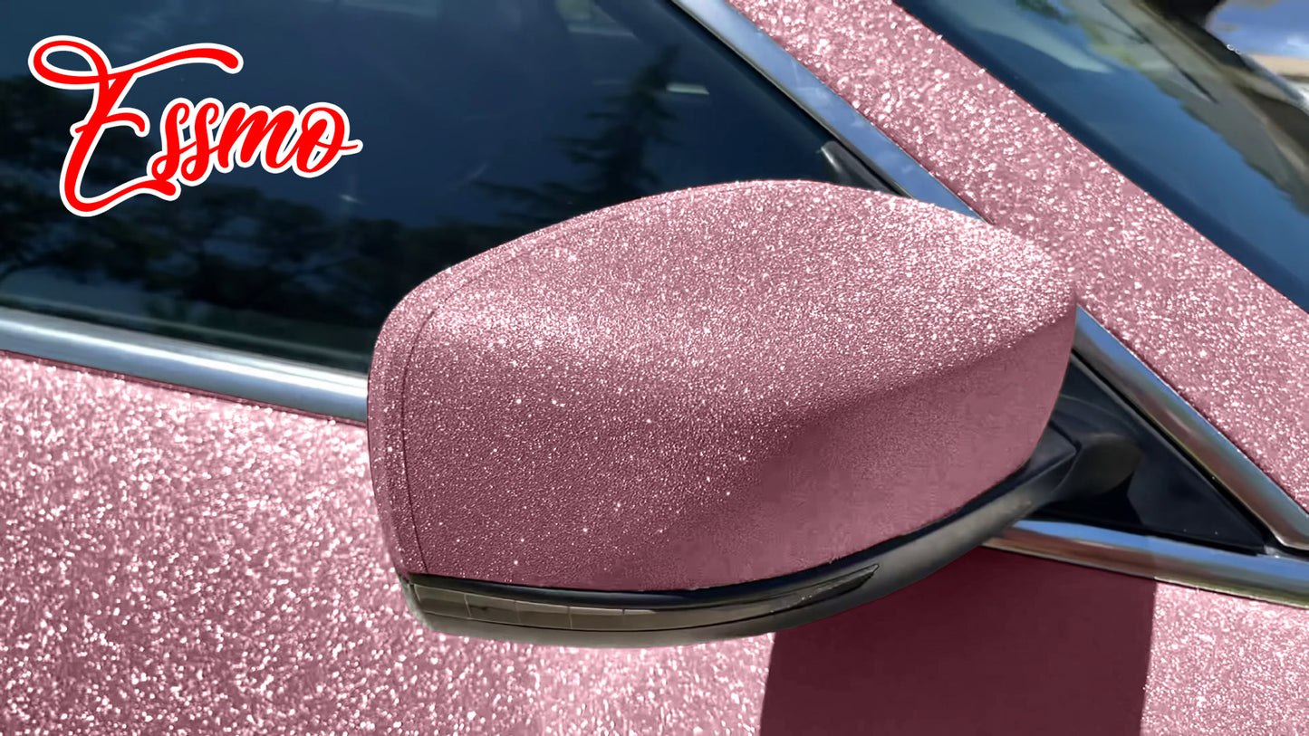 Ultra Diamond Glitter Matte Pink Vinyl Wrap