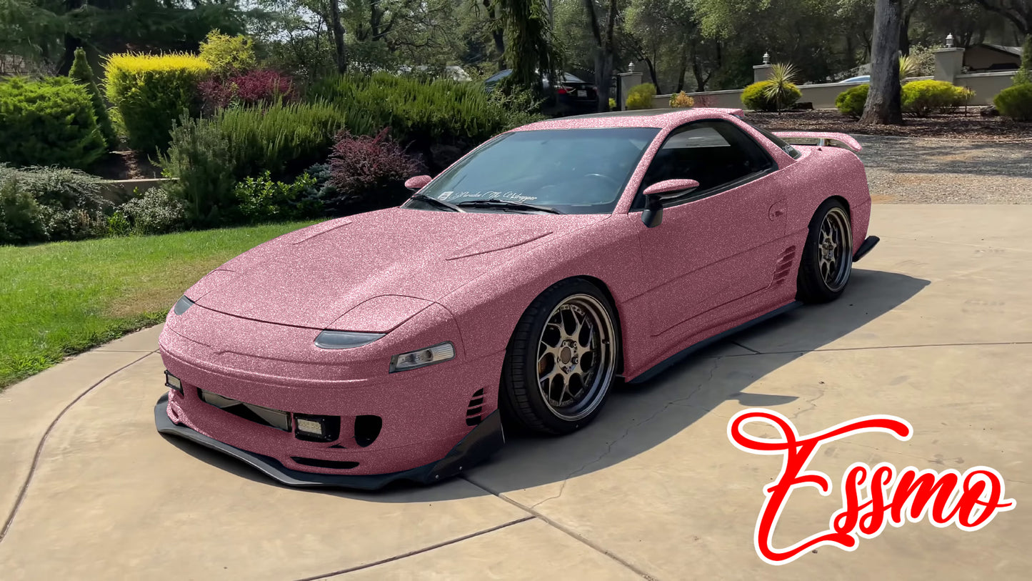 Ultra Diamond Glitter Matte Pink Vinyl Wrap