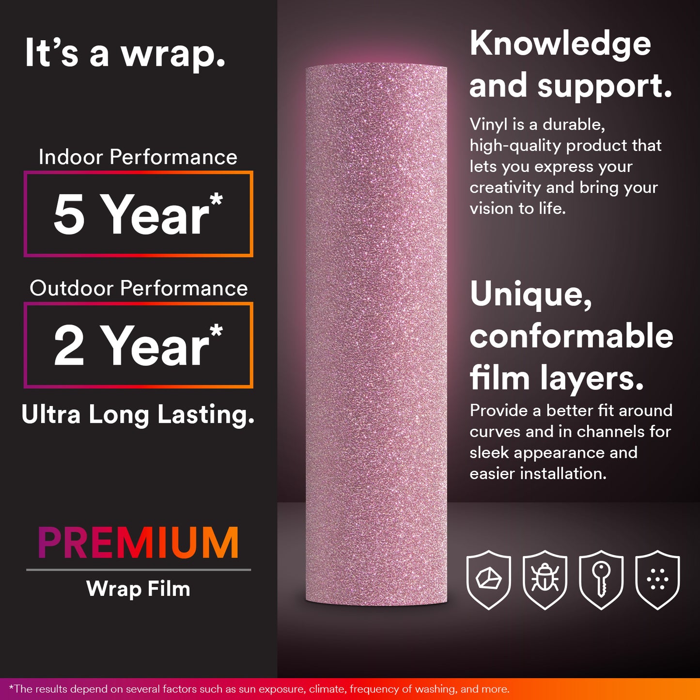 Ultra Diamond Glitter Matte Pink Vinyl Wrap