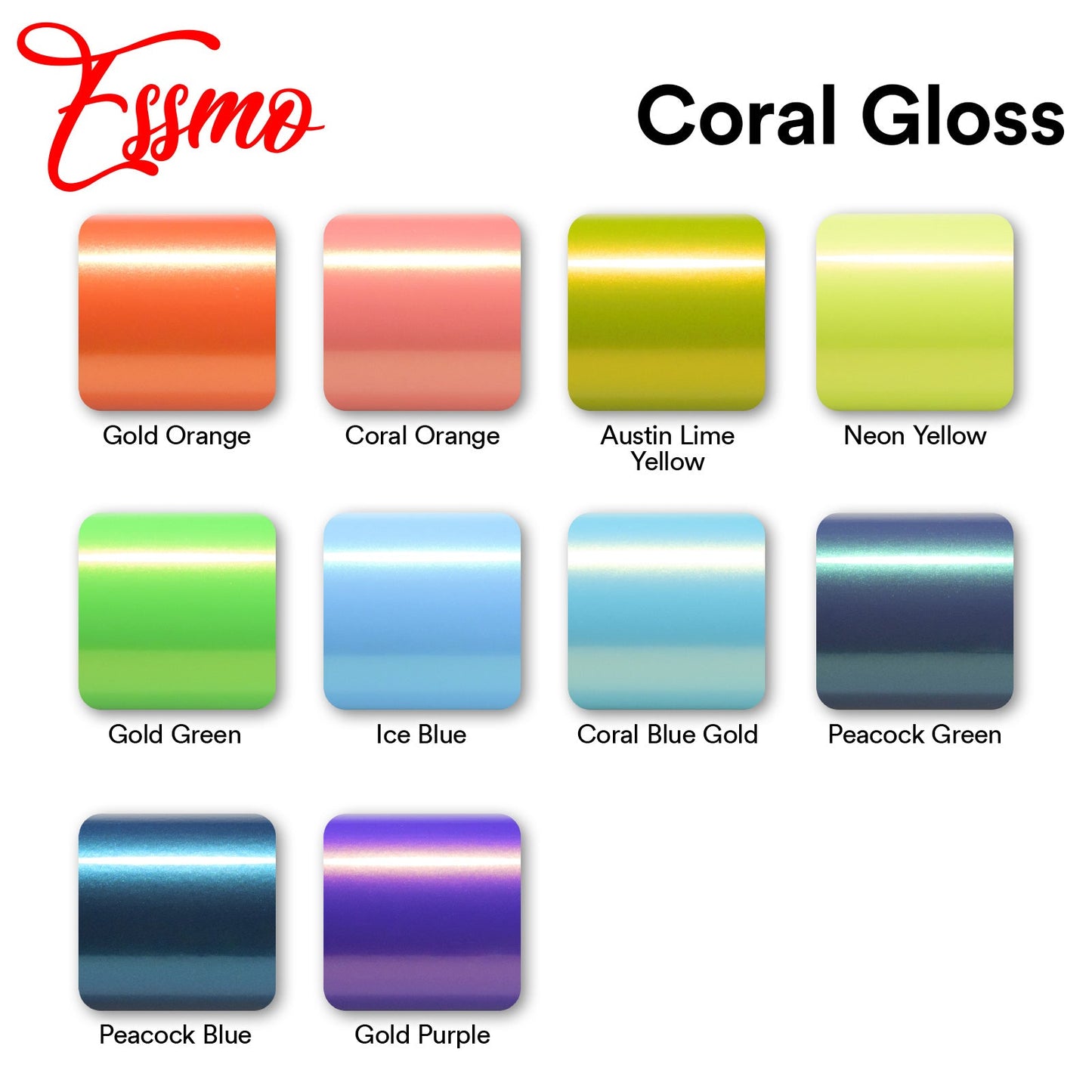 Coral Gloss Austin Lime Yellow Vinyl Wrap