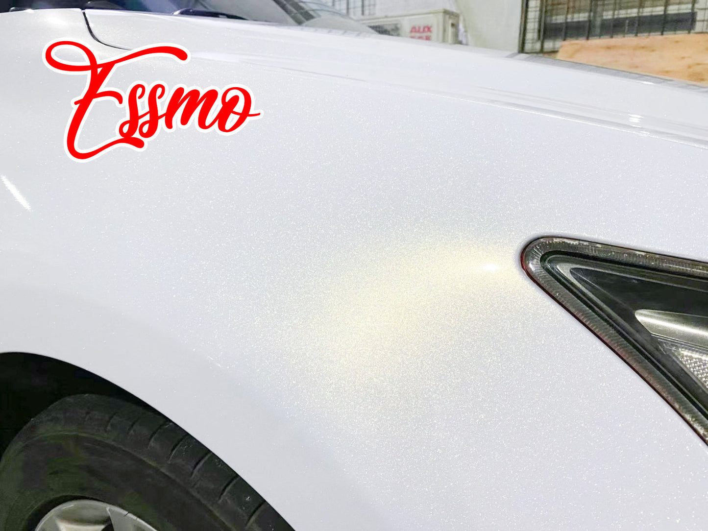 Galaxy Dust Gloss White Gold Vinyl Wrap