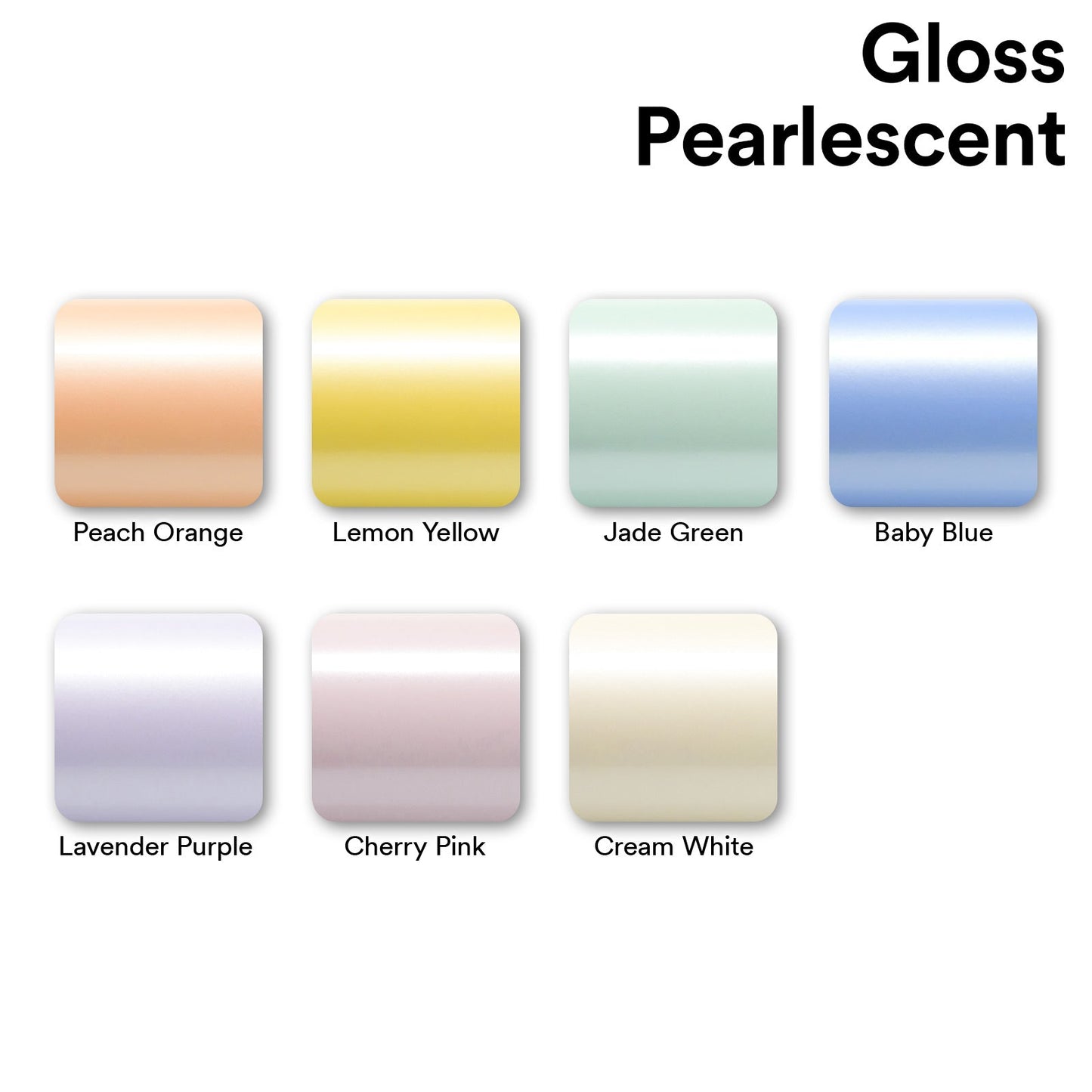 Gloss Pearlescent Lemon Yellow Vinyl Wrap