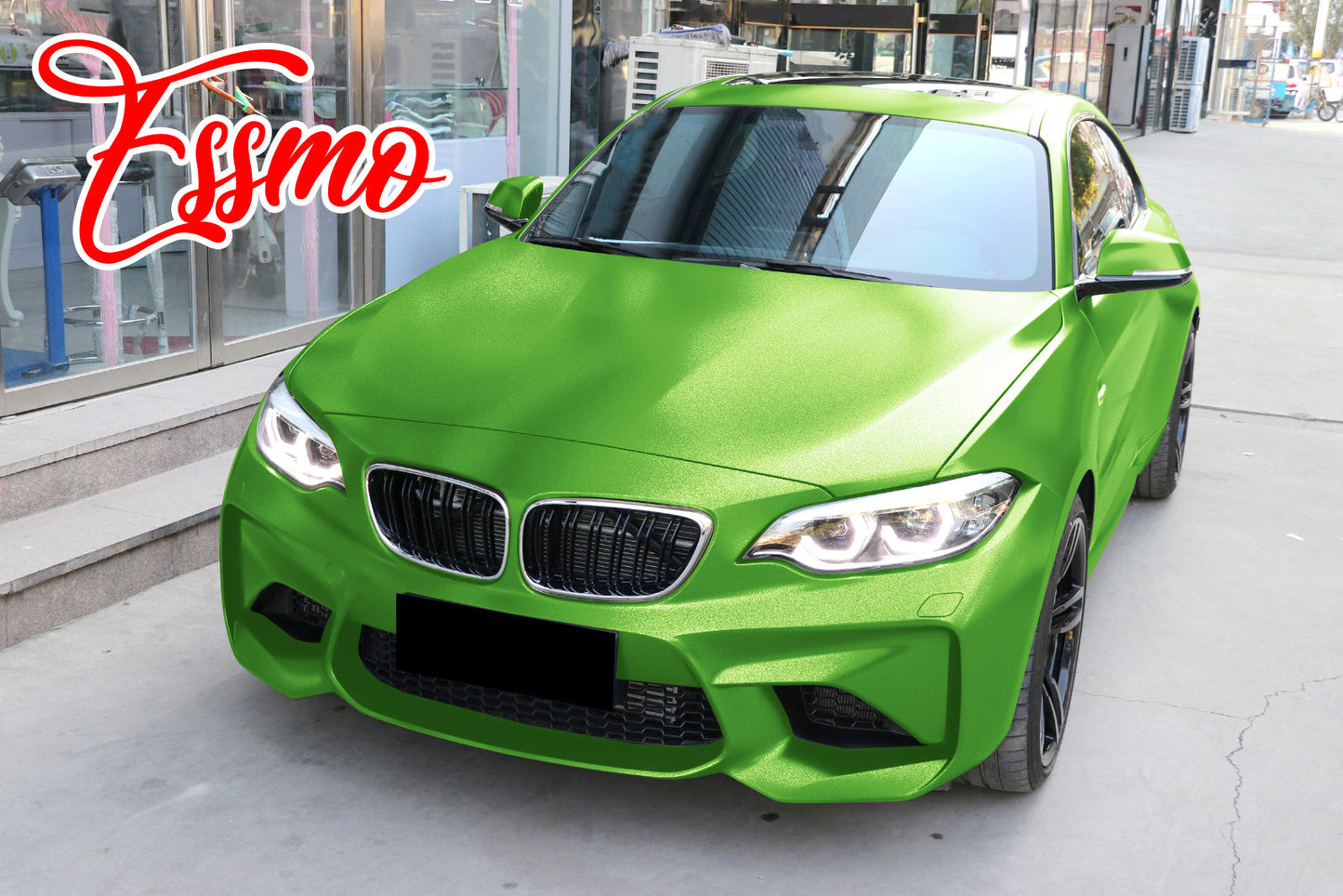 Heavy Metal Diamond Satin Emerald Green Vinyl Wrap
