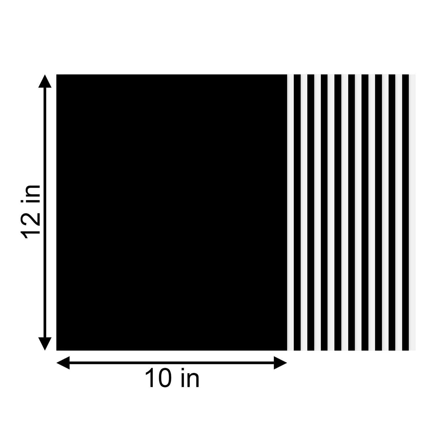 20pcs Black & White Matte Heat Transfer Vinyl 12"x10" HTV Bundle
