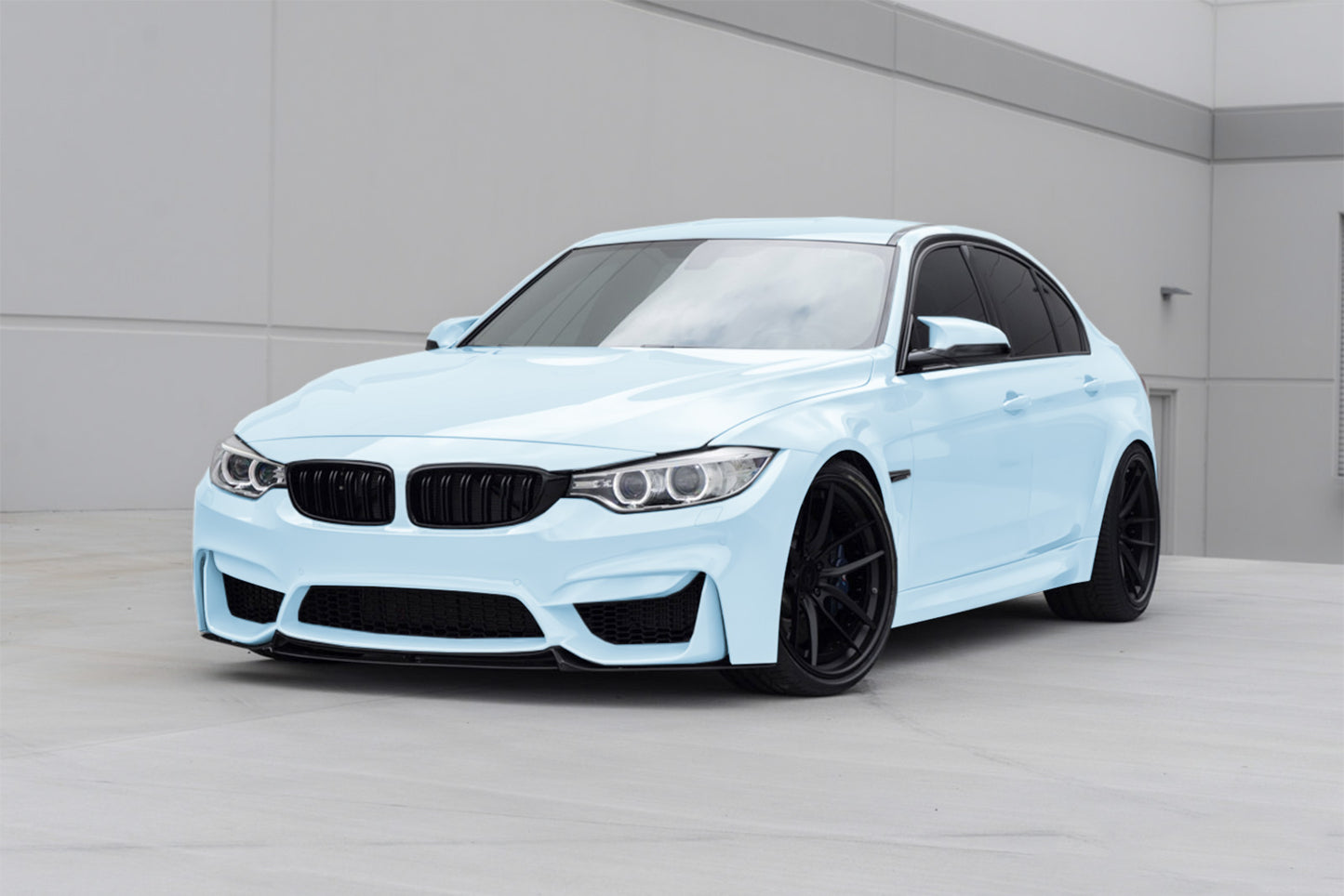 High Gloss Ice Blue Vinyl Wrap