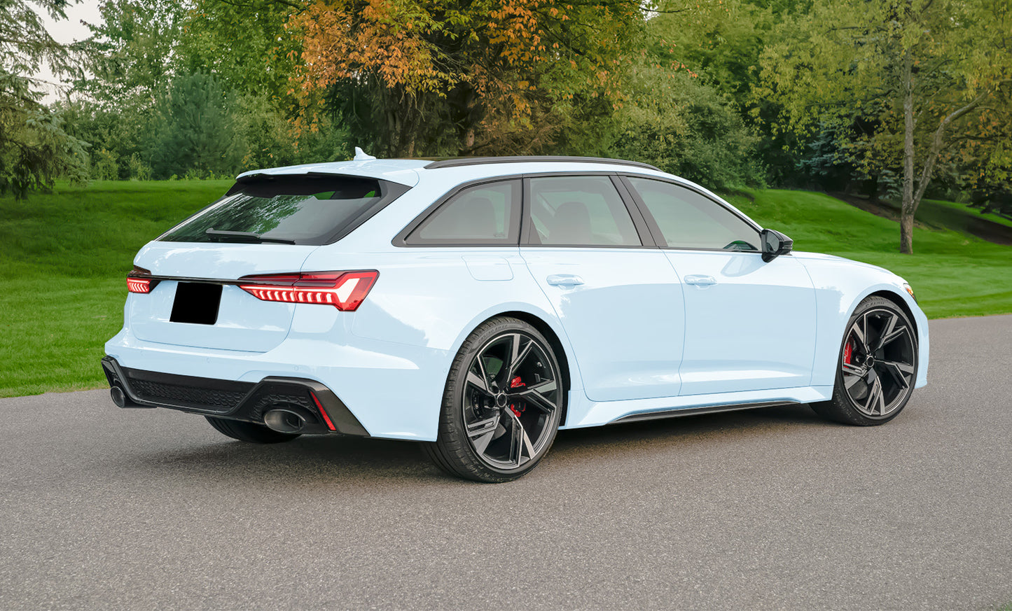 High Gloss Ice Blue Vinyl Wrap