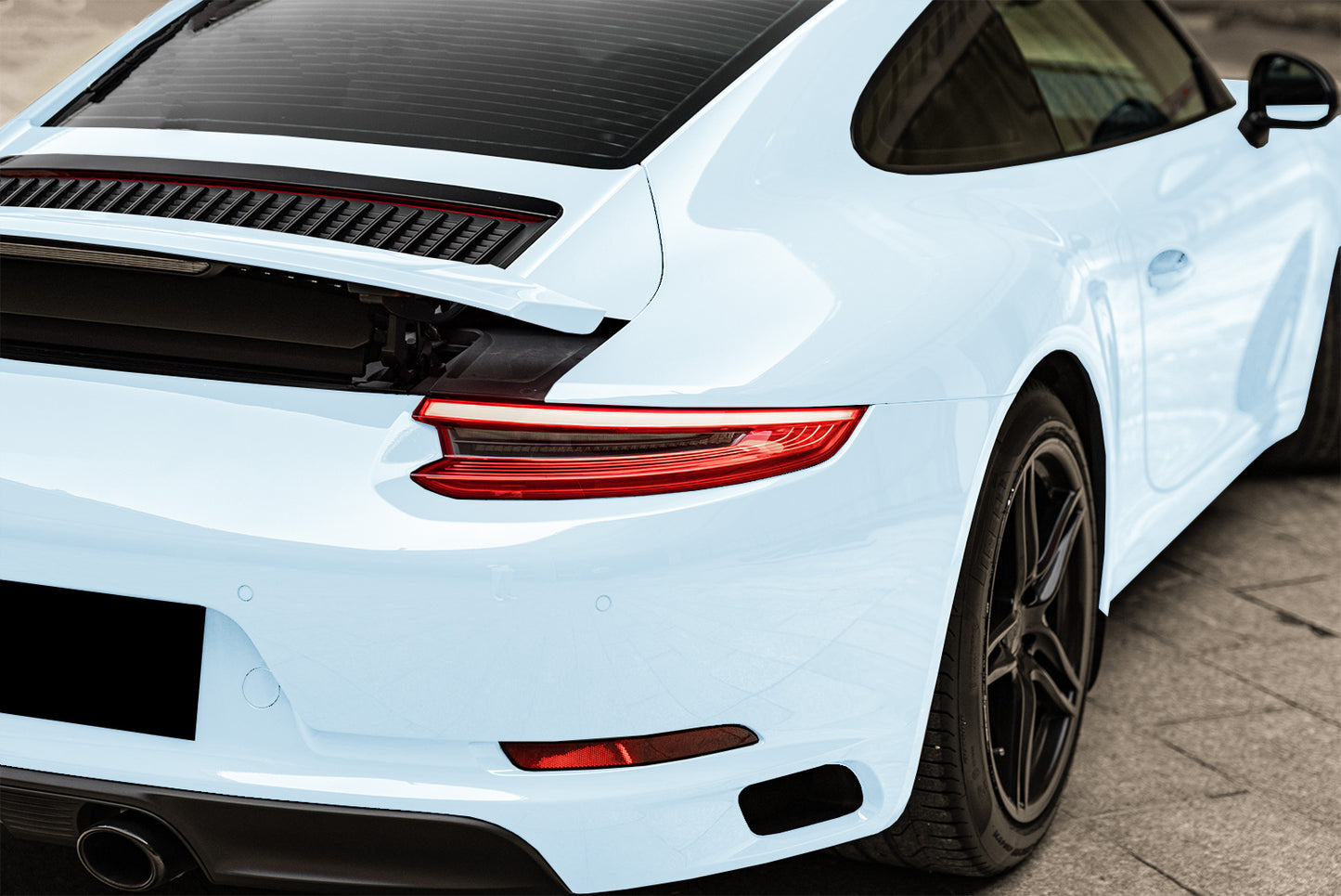 High Gloss Ice Blue Vinyl Wrap