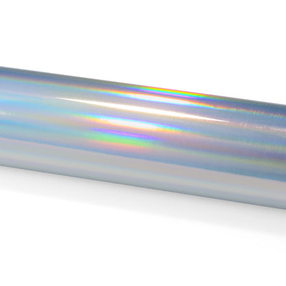 Holographic Silver Vinyl Wrap