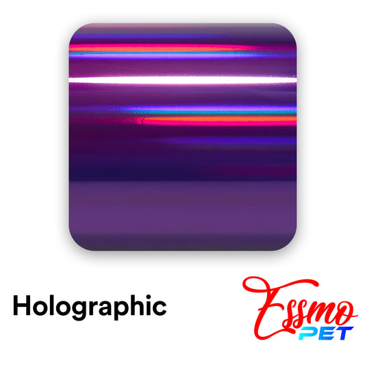 PET Holographic Purple Vinyl Wrap