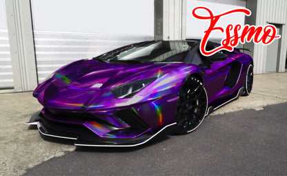 PET Holographic Purple Vinyl Wrap