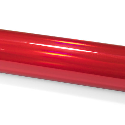 Holographic Red Vinyl Wrap
