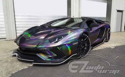 Holographic Black Vinyl Wrap
