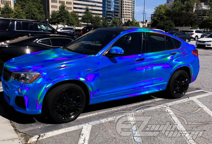 Holographic Blue Vinyl Wrap
