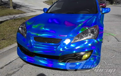 Holographic Blue Vinyl Wrap