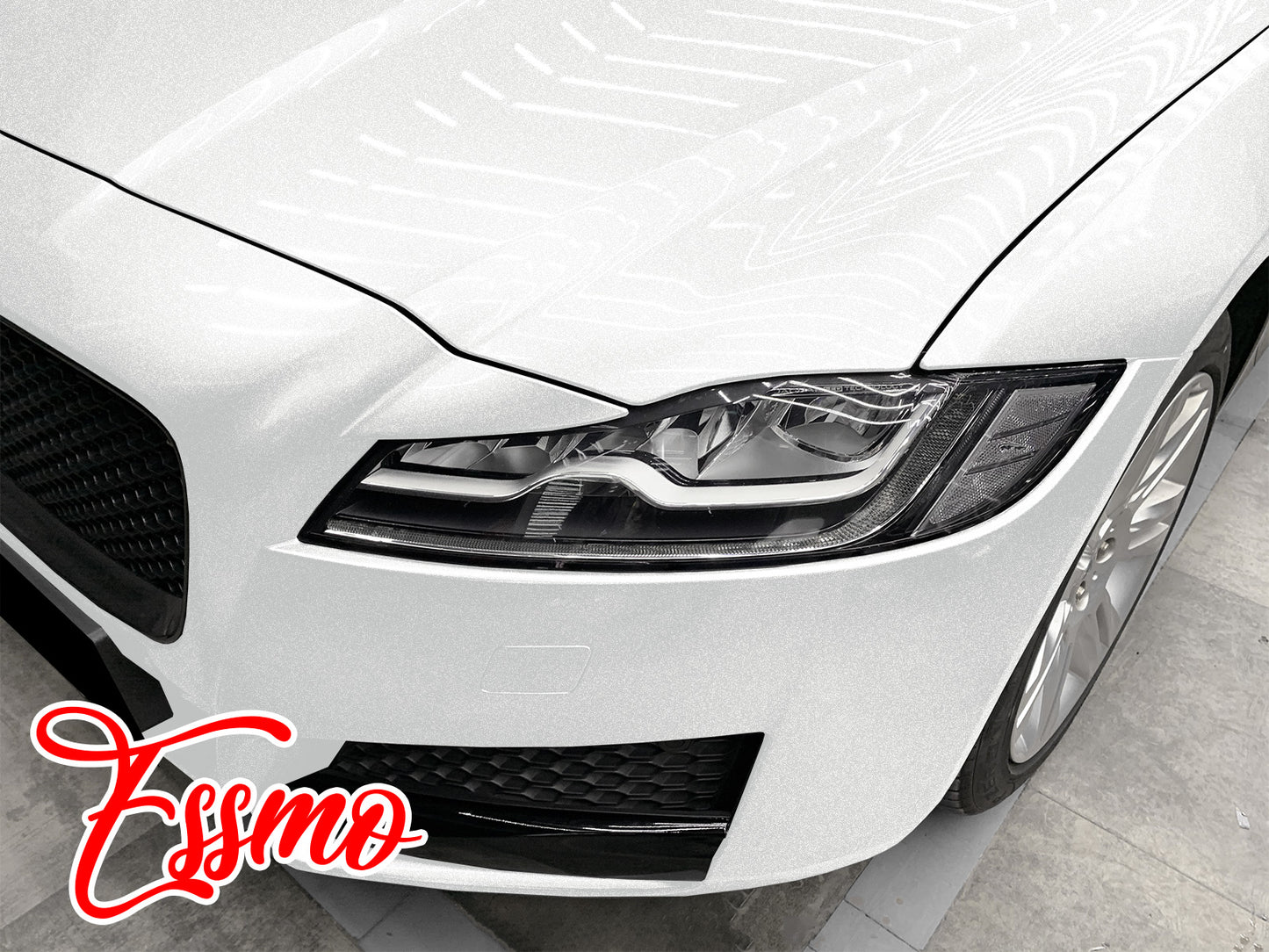 Heavy Metal Diamond Gloss Ceramic White Vinyl Wrap