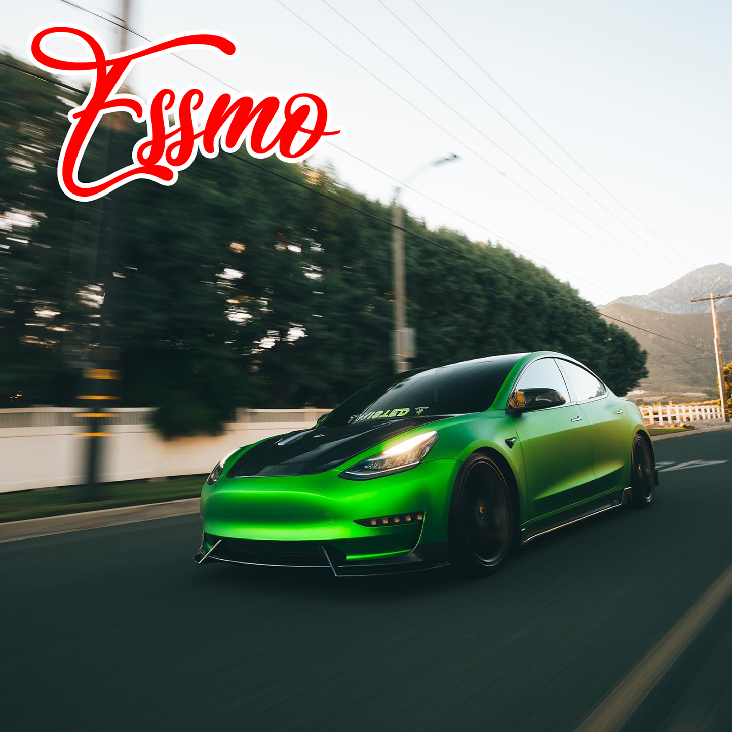 PET Romance Chrome Beast Green Vinyl Wrap