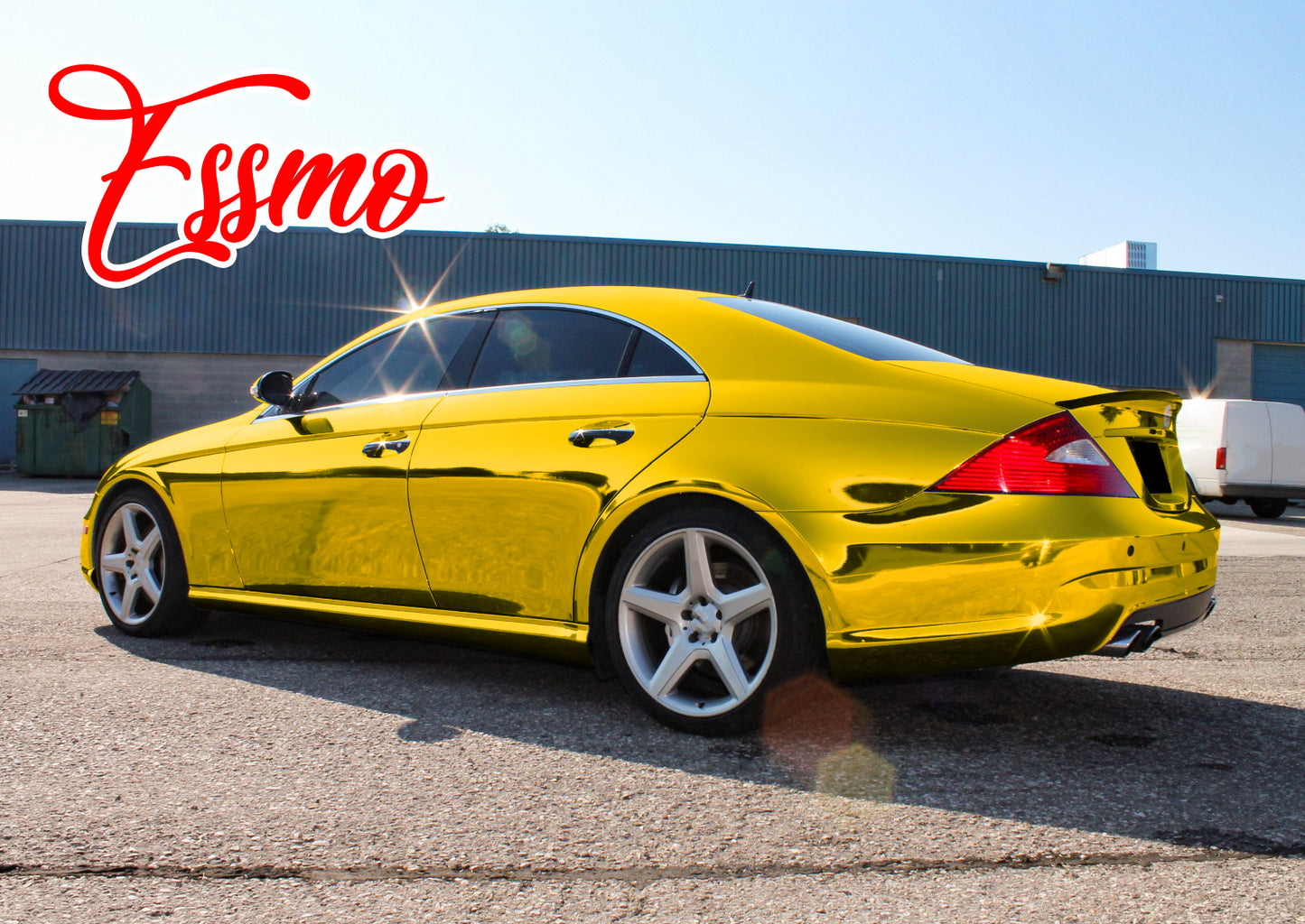 PET Chrome Gold Vinyl Wrap