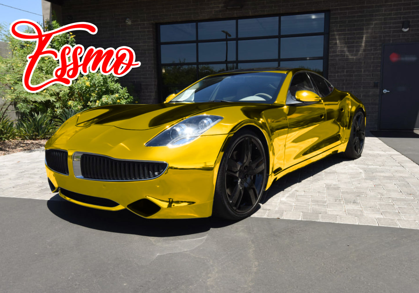 PET Chrome Gold Vinyl Wrap