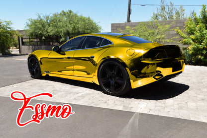 PET Chrome Gold Vinyl Wrap
