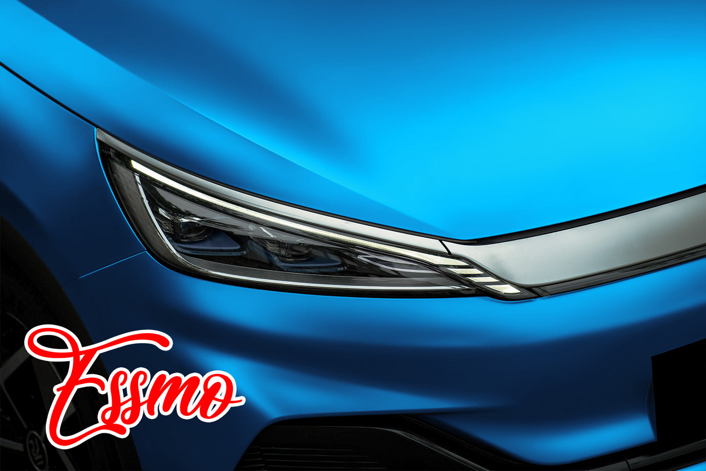 PET Romance Chrome Light Blue Vinyl Wrap