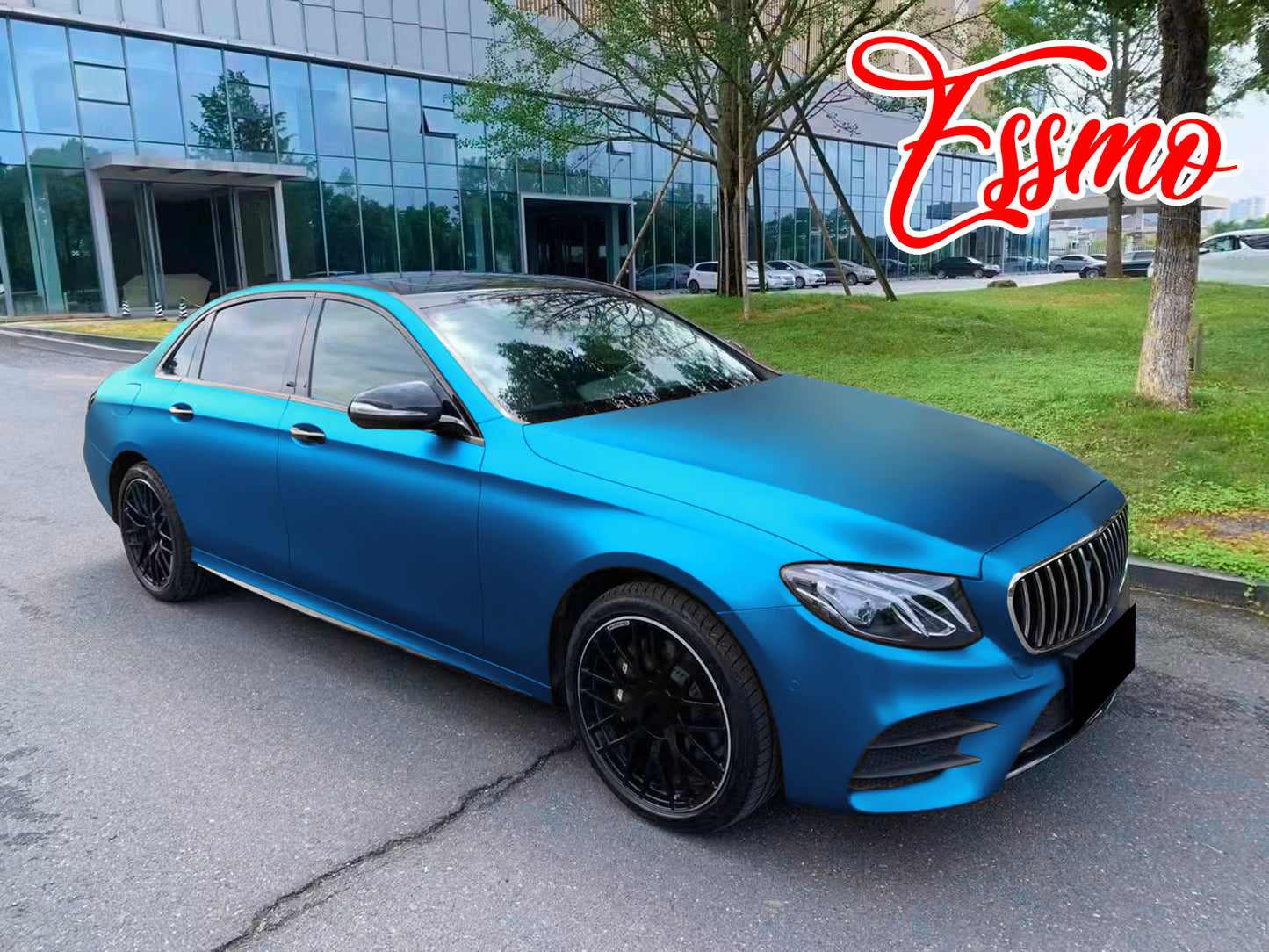 PET Romance Chrome Light Blue Vinyl Wrap