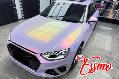 PET Galaxy Dust Gloss Platinum Red Vinyl Wrap