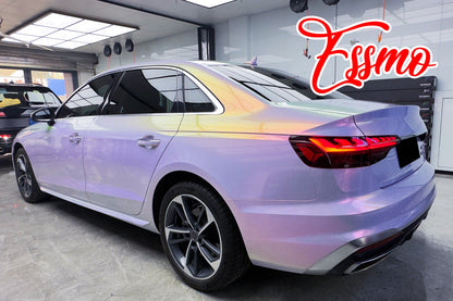 PET Galaxy Dust Gloss Platinum Red Vinyl Wrap