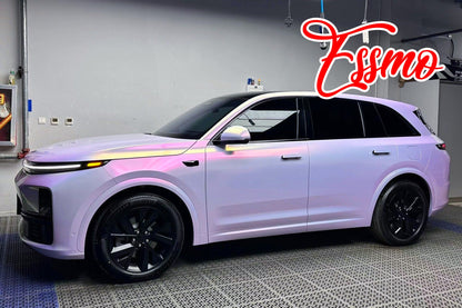 PET Galaxy Dust Gloss Platinum Red Vinyl Wrap