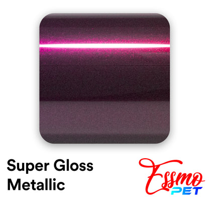 PET Super Gloss Metallic Rubellite Purple Vinyl Wrap