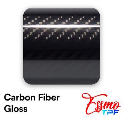 Nano TPF Carbon Fiber Gloss 9D Black Vinyl Wrap