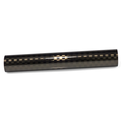 PET Chrome Checker Carbon Fiber Gloss Gray Vinyl Wrap