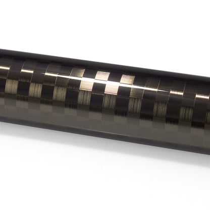 PET Chrome Checker Carbon Fiber Gloss Gray Vinyl Wrap