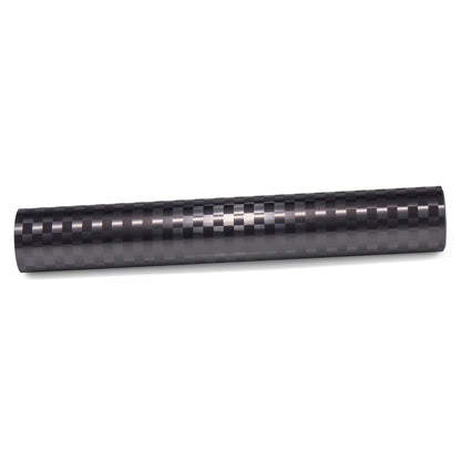 PET Chrome Checker Carbon Fiber Satin Gray Vinyl Wrap