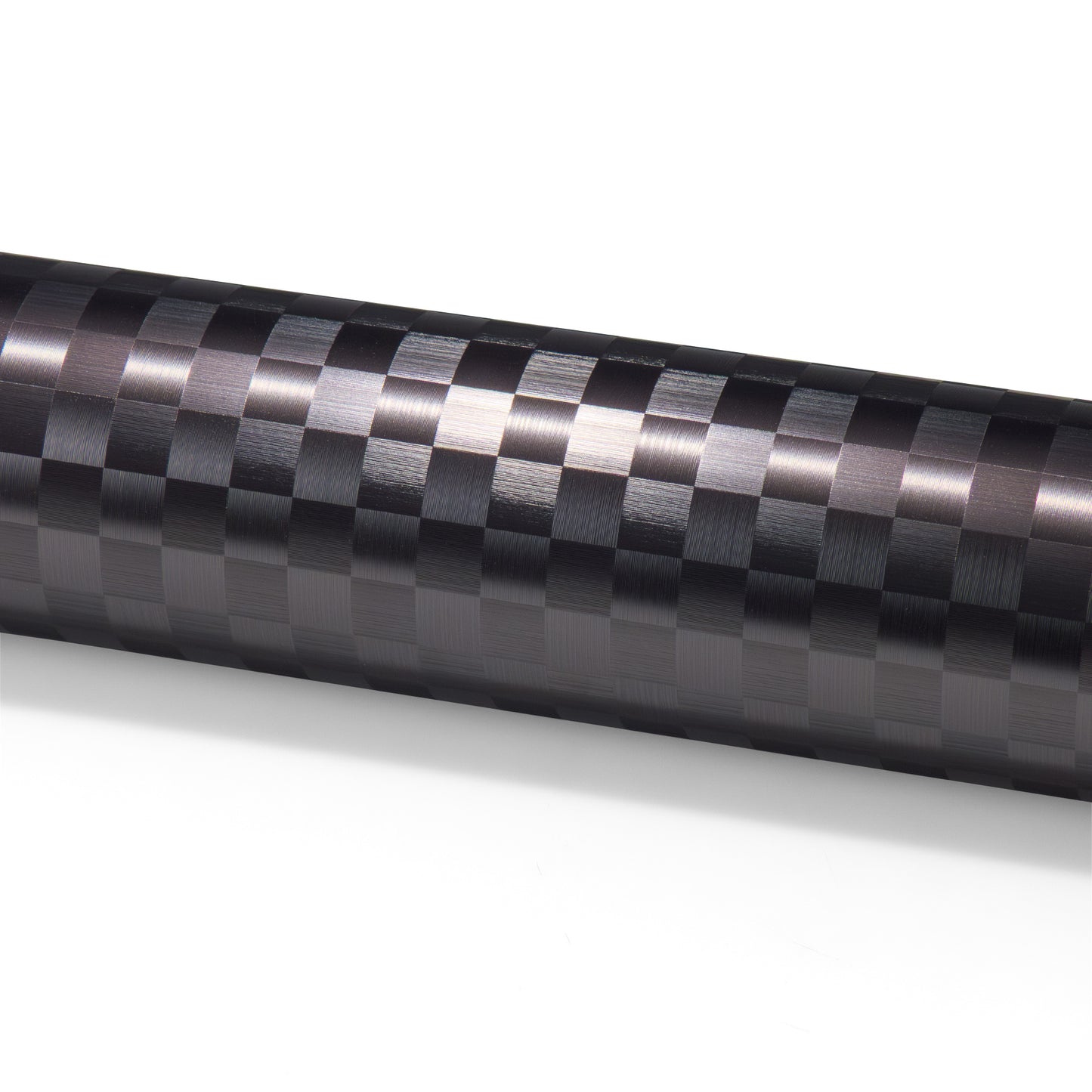 PET Chrome Checker Carbon Fiber Satin Gray Vinyl Wrap