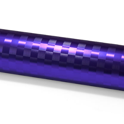 PET Chrome Checker Carbon Fiber Satin Purple Vinyl Wrap