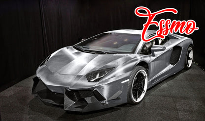 PET Chrome 7D Carbon Fiber Silver Vinyl Wrap