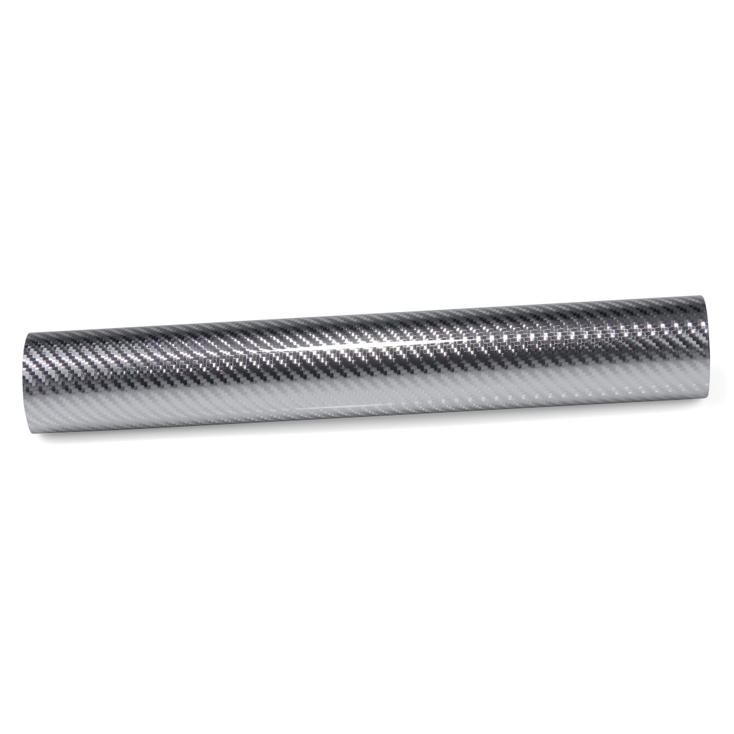 PET Chrome 7D Carbon Fiber Silver Vinyl Wrap