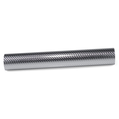 PET Chrome 7D Carbon Fiber Silver Vinyl Wrap