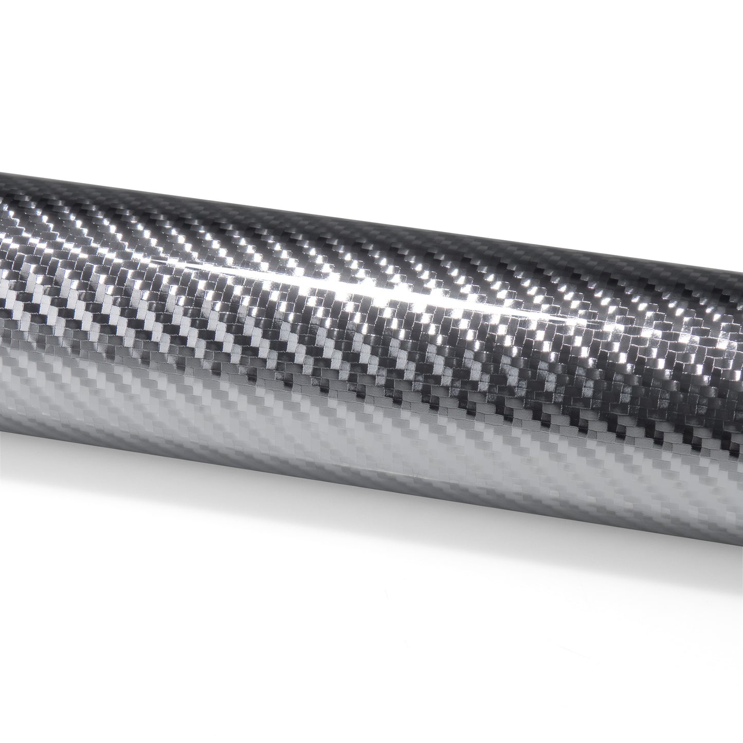 PET Chrome 7D Carbon Fiber Silver Vinyl Wrap