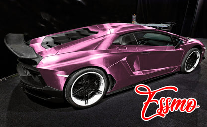 PET Chrome 7D Carbon Fiber Pink Vinyl Wrap