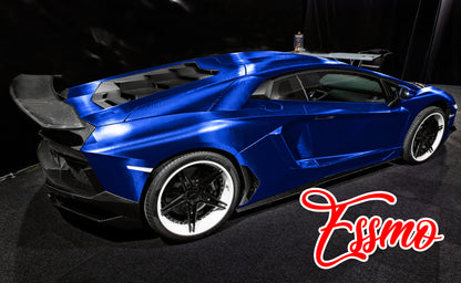 PET Chrome 7D Carbon Fiber Blue Vinyl Wrap