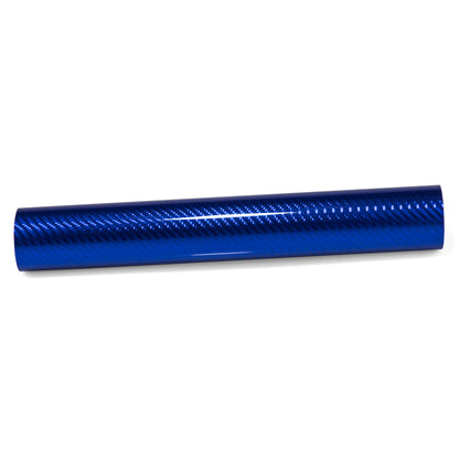 PET Chrome 7D Carbon Fiber Blue Vinyl Wrap