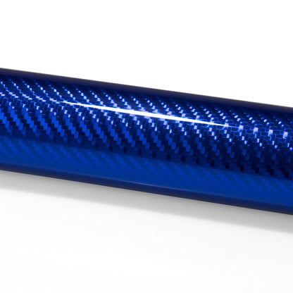 PET Chrome 7D Carbon Fiber Blue Vinyl Wrap