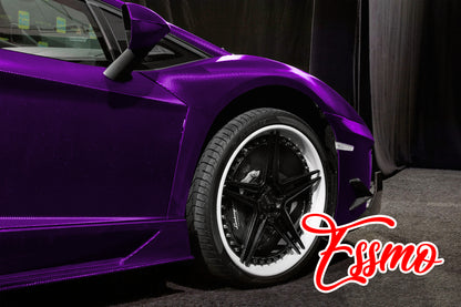 PET Chrome 7D Carbon Fiber Purple Vinyl Wrap