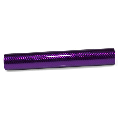 PET Chrome 7D Carbon Fiber Purple Vinyl Wrap