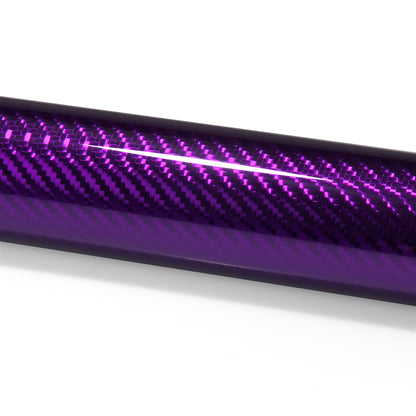 PET Chrome 7D Carbon Fiber Purple Vinyl Wrap