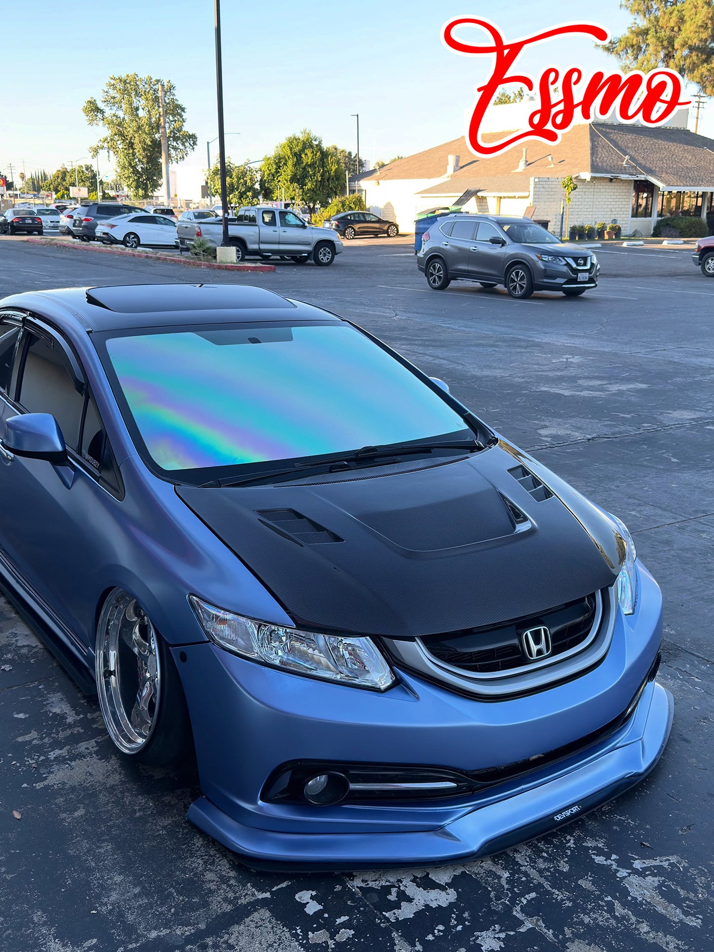 Matte Metallic Satin Pearl Frosted Blue Vinyl Wrap